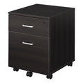 Vinsetto Büroschublade Schubladenschrank für Schreibtisch aus Holz, 2 Schubladen, Schloss mit 2 Schlüsseln, Schwarz, 40x45x55,6cm
