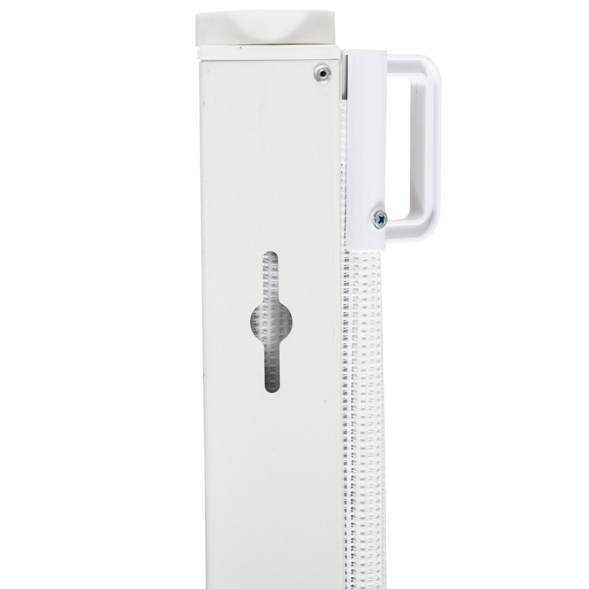 PawHut Treppenschutzgitter 115 cm Hunde Türschutzgitter Treppenschutz Sicherheitstrennwand Trennwand Türschutz ausziehbar treppenschutzrollo Rollo Einrollbar kunststoff Weiß
