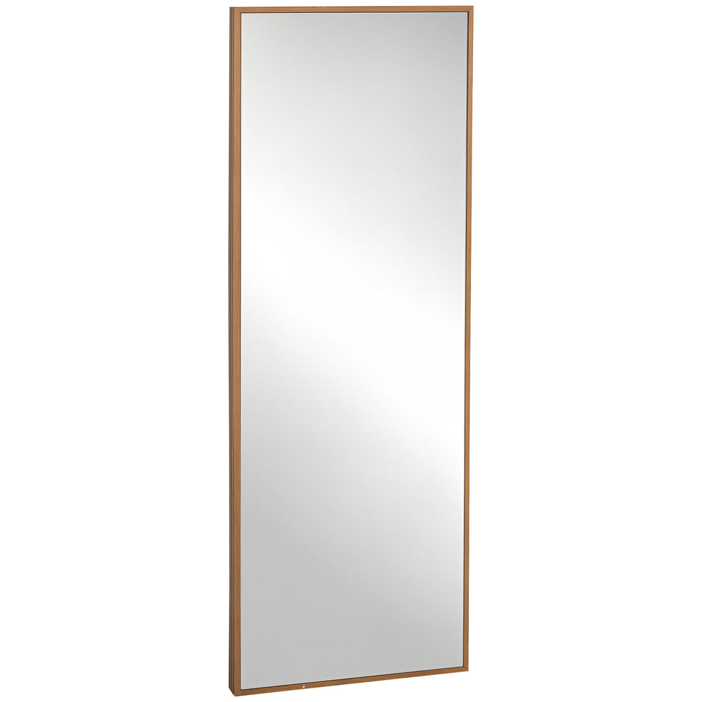 HOMCOM Wandspiegel, hoch, Kiefernholzrahmen, 45L x 125H x 4,8T cm