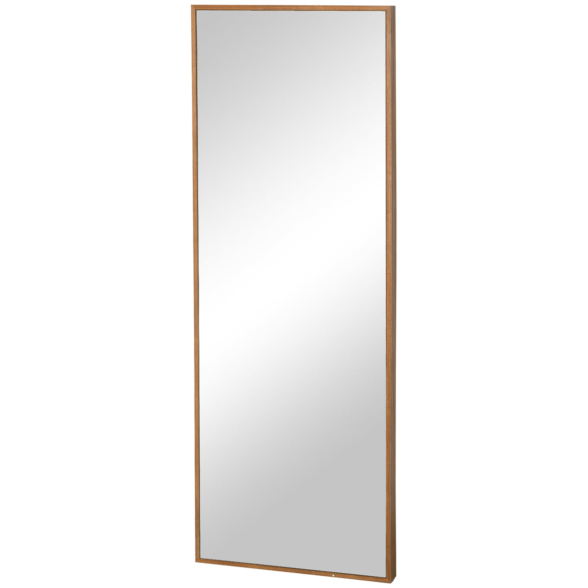HOMCOM Wandspiegel, hoch, Kiefernholzrahmen, 45L x 125H x 4,8T cm