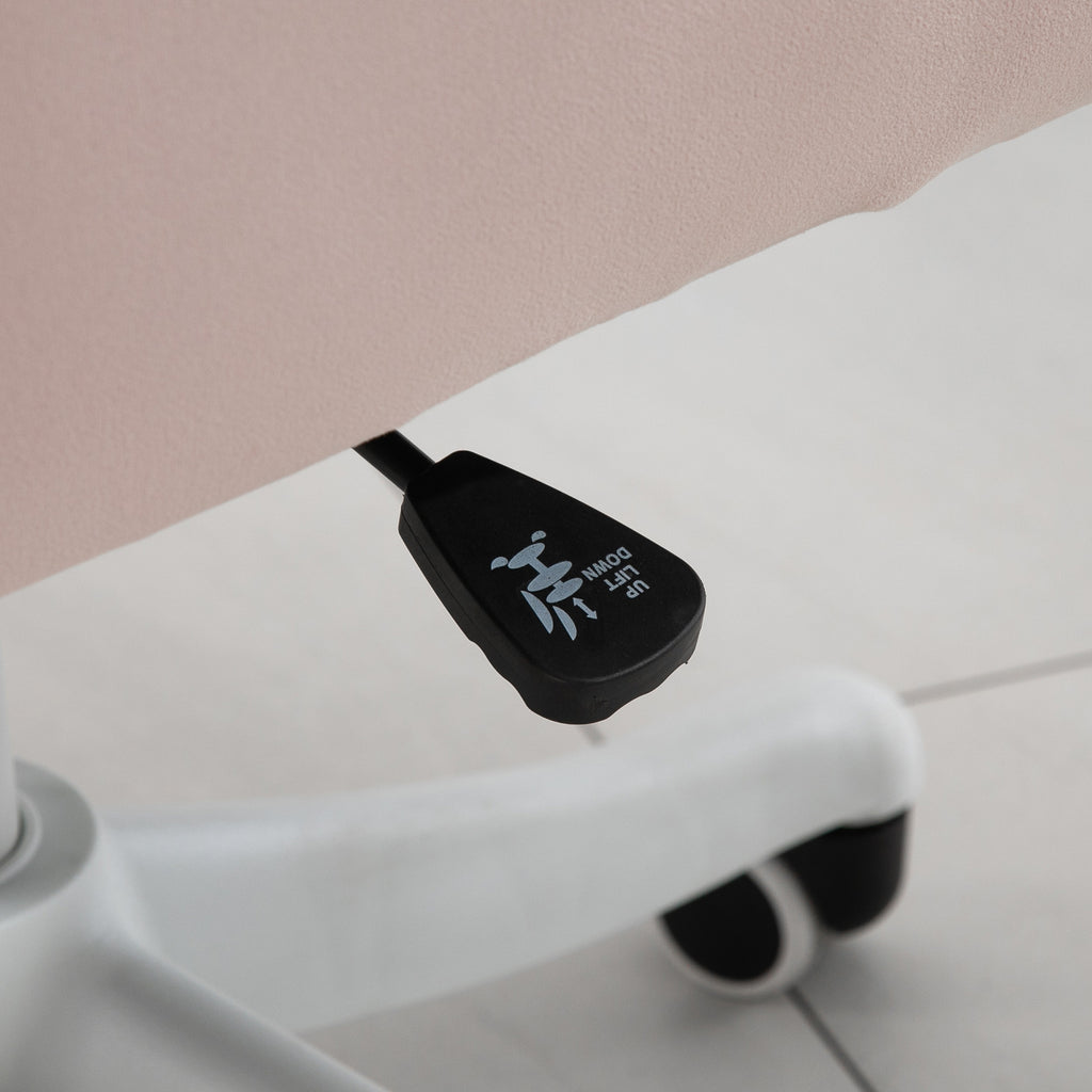 Vinsetto Massage Schreibtischstuhl 78-86 cm höhenverstellbarer Bürostuhll Drehstuhl Computerstuhl mit USB-Schrittstelle Arbeitsstuhl mit Vibrationsfunktion Lendenkissen Massagefunktion Rosa