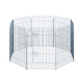 PawHut Freilaufgehege Welpenauslauf Welpenzaun Laufstall Welpengitter für Tiere 8-teilig B63 x H91 cm