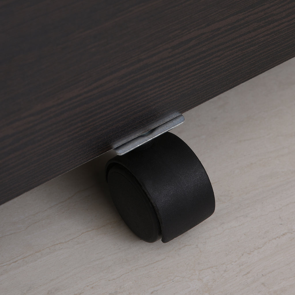 Vinsetto Büroschublade Schubladenschrank für Schreibtisch aus Holz, 2 Schubladen, Schloss mit 2 Schlüsseln, Schwarz, 40x45x55,6cm