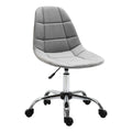 Vinsetto Bürostuhl, Ergonomisches und Höhenverstellbares Design Ohne Armlehnen, Grau, 59x59x81-91cm